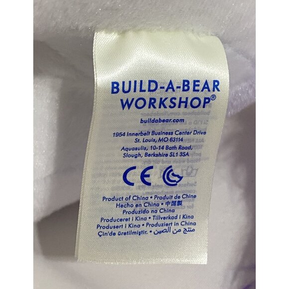 Build a Bear Color Crazy Rainbow White Unicorn Plush Purple Mane with Sound - Picture 6 of 7